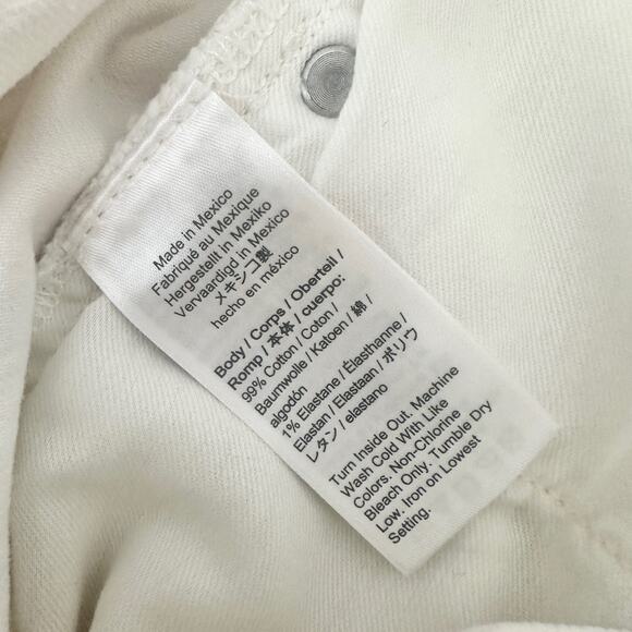 J.Crew Curvy Slim Wide Leg Jean White High Waisted Classic Denim US 29 NWT - Picture 13 of 14